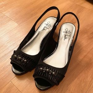Life Stride  black heels 7 1/2 M